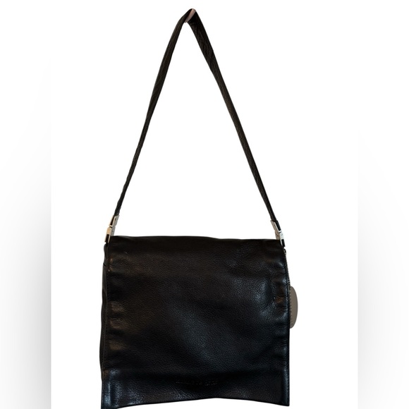 Vintage Kenneth Cole Black Leather Bag - Picture 1 of 8